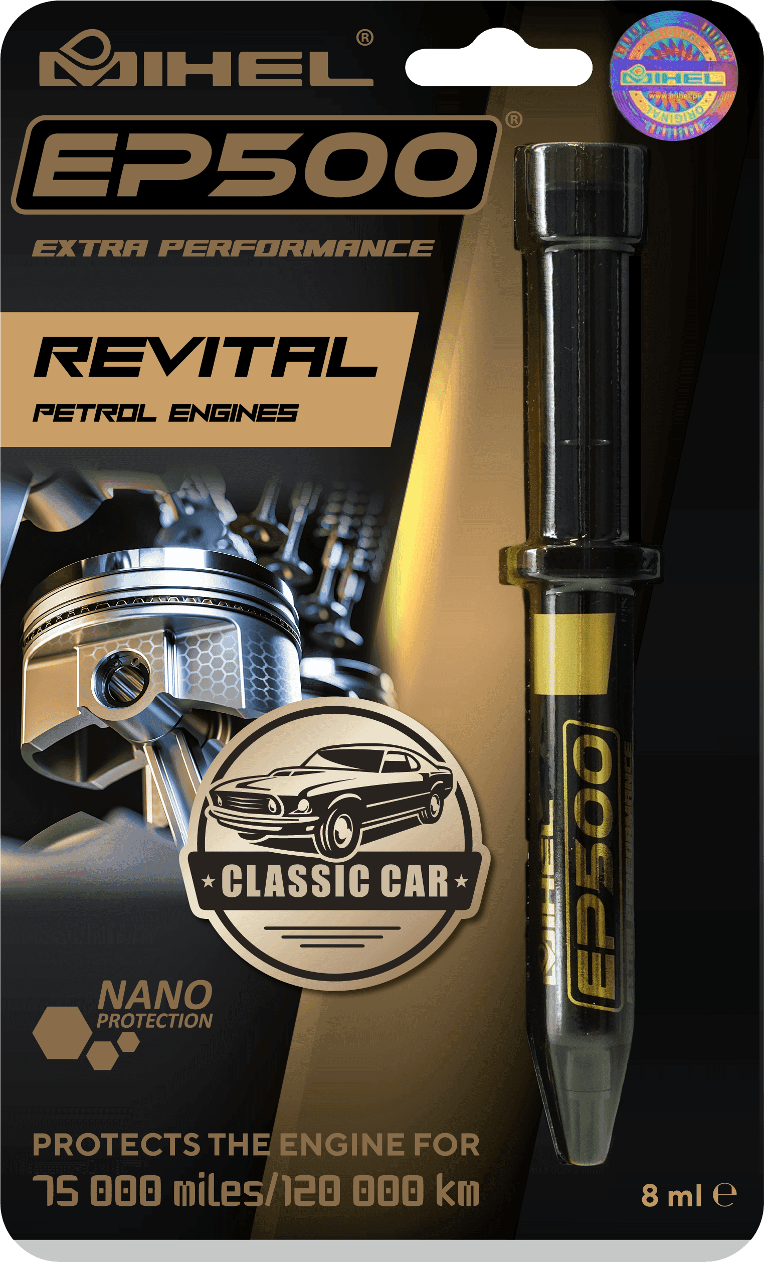 MIHEL EP500 PEC - dodatek do oleju w silniku benzynowym (samochody klasyczne)