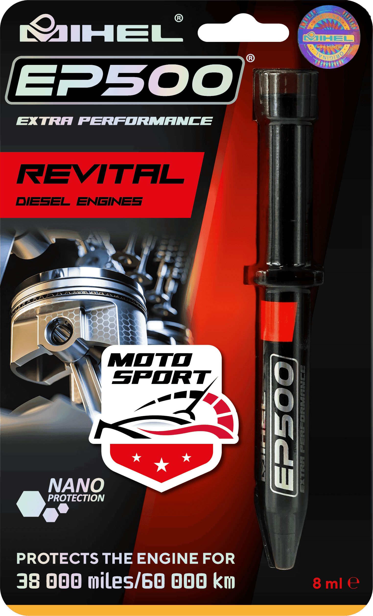 MIHEL EP500 MOTO SPORT - dodatek do oleju w wysilonym silniku diesla